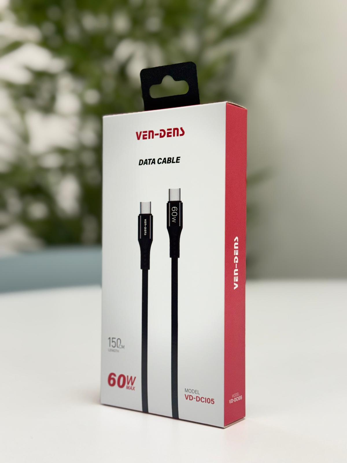 USB C to USB C Braided Cable 60W Fast Charging Data Cable Nylon 1.5M view 2