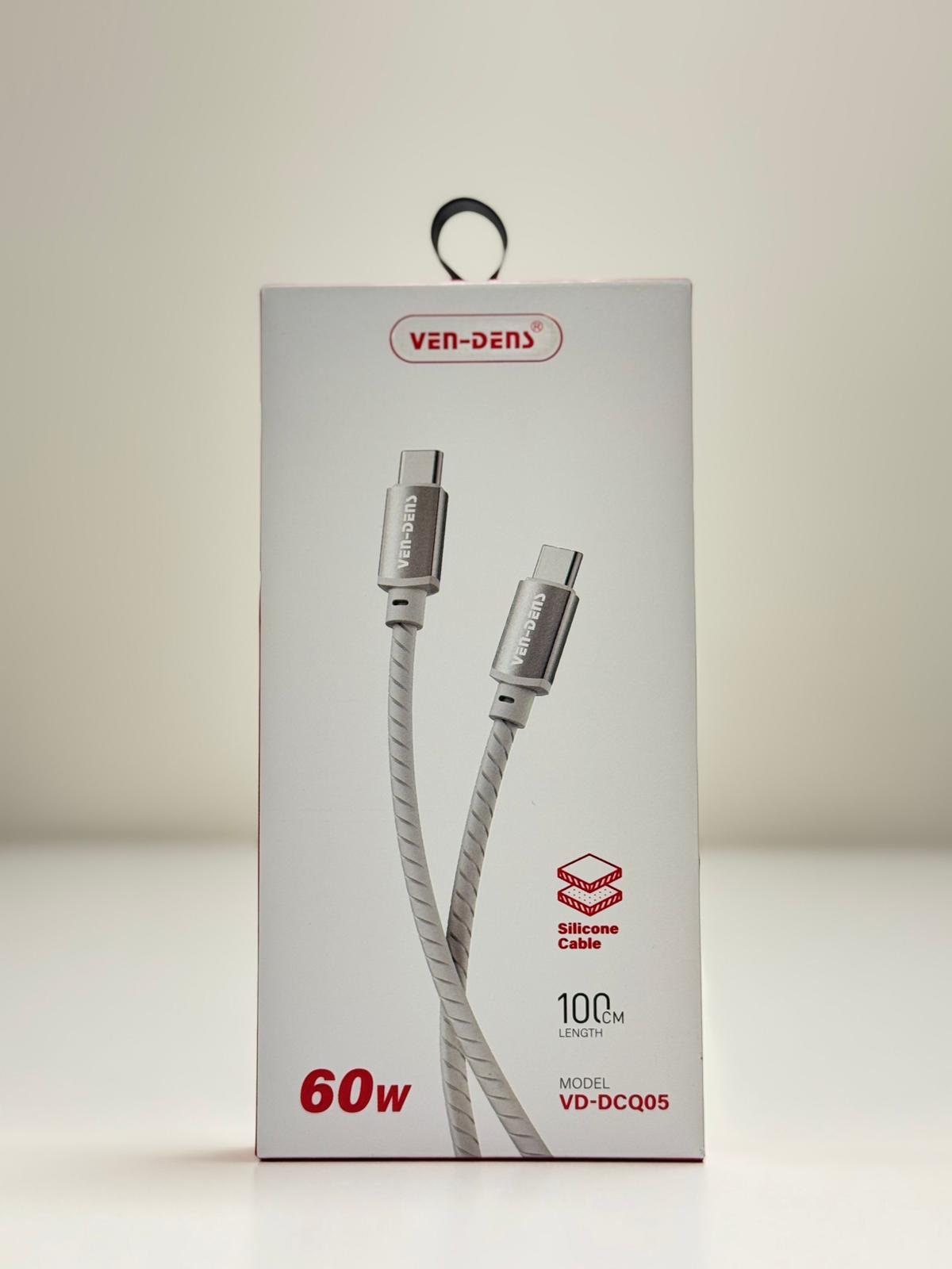 USB C to USB C Braided Cable 60W Fast Charging Data Cable Silicone 1M view 4